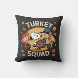 Cojín Decorativo Turkey Squad Funny Cartoon Friends Thanksgiving