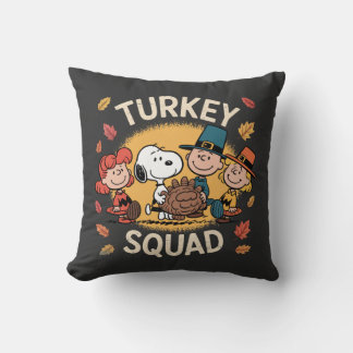 Cojín Decorativo Turkey Squad Funny Cartoon Friends Thanksgiving