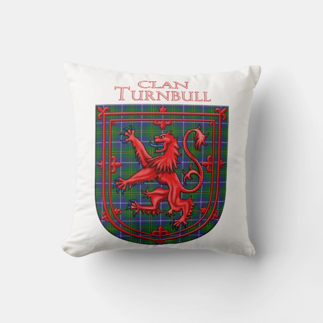 Cojín Decorativo Turnbull Hunting Tartan Scottish Plaid (Anverso)