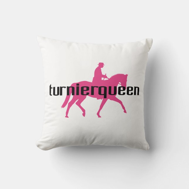 Cojín Decorativo Turnierqueen - reina de todas las competencias (Anverso)
