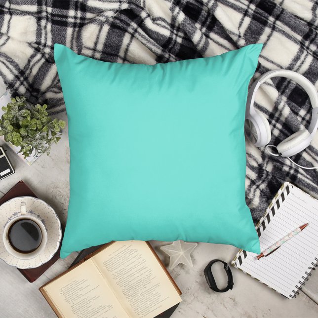 Cojín Decorativo Turquesa (Turquoise Throw Pillow)