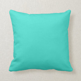 Cojín Decorativo Turquesa de color sólido