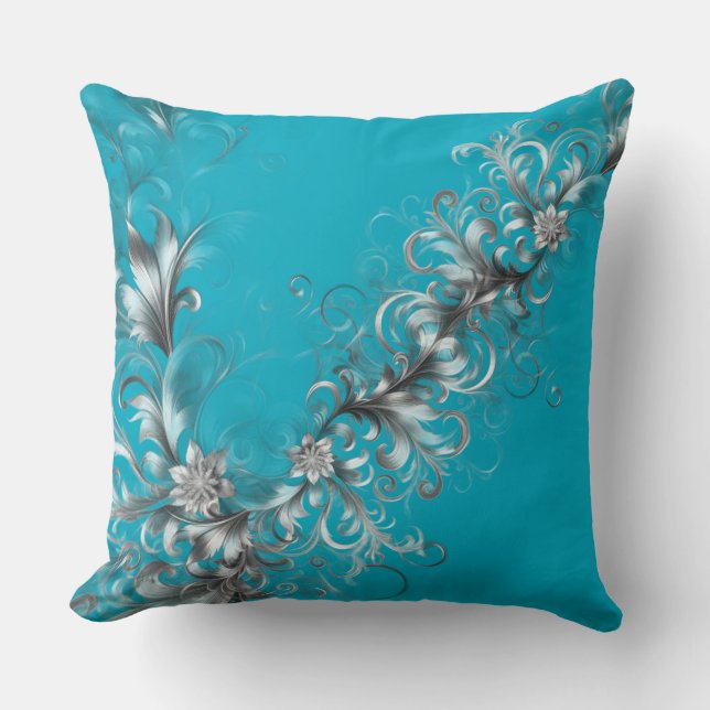 Cojín Decorativo Turquesa Decorativa  (Anverso)