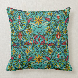 Cojín Decorativo turquesa del aziza