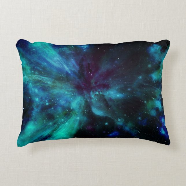 Cojín Decorativo Turquesa N Purple Nebulosa (Anverso)