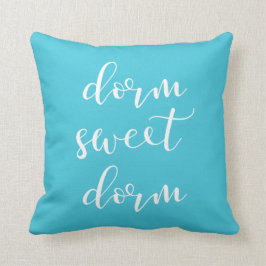 Cojín Decorativo Turquesa reversible y dormitorio blanco del dulce
