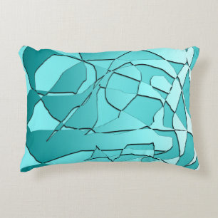 Cojín Decorativo Turquesa Rota