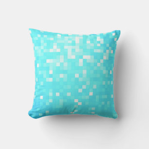 Cojín Decorativo Turquoise Aqua Pixel Pillow