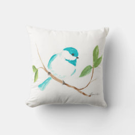 Cojín Decorativo Turquoise Chickadee
