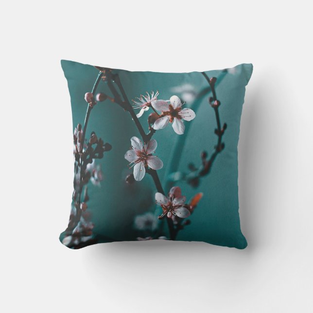 Cojín decorativo Turquoise Dogwood (Anverso)