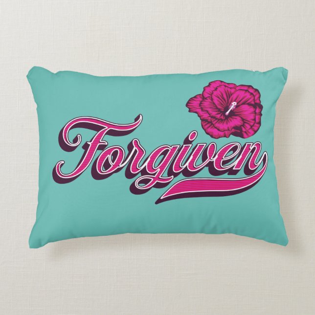 Cojín Decorativo Turquoise Fordable Hibiscus (Anverso)