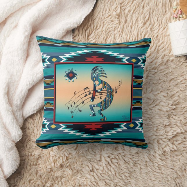 Cojín decorativo Turquoise Kokopelli (Manta)