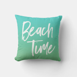 Cojín Decorativo Turquoise Ombre De Tiempo De Playa