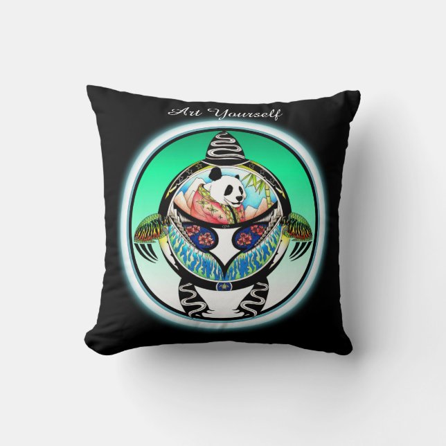 Cojín Decorativo Turtle Panda (Anverso)