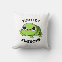 Cojín Decorativo Turtley Awesome Funny Turno Pun