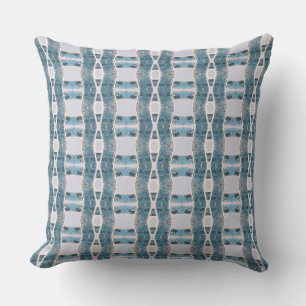 Cojín Decorativo Twigs ligeros de invierno en cian
