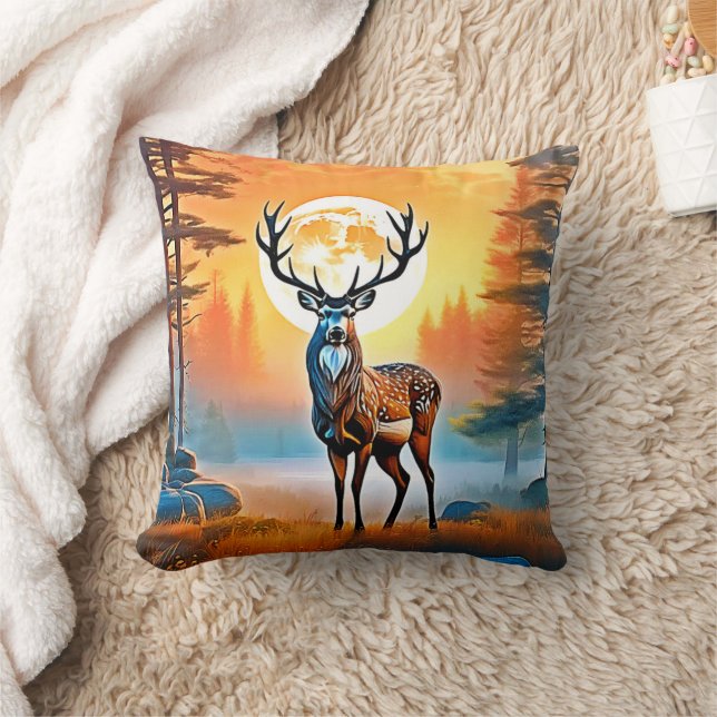 Cojín Decorativo Twilight de ciervo dorado (Manta)