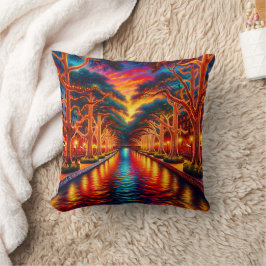 Cojín Decorativo "Twilight Serenity: El paseo marítimo de San Anton