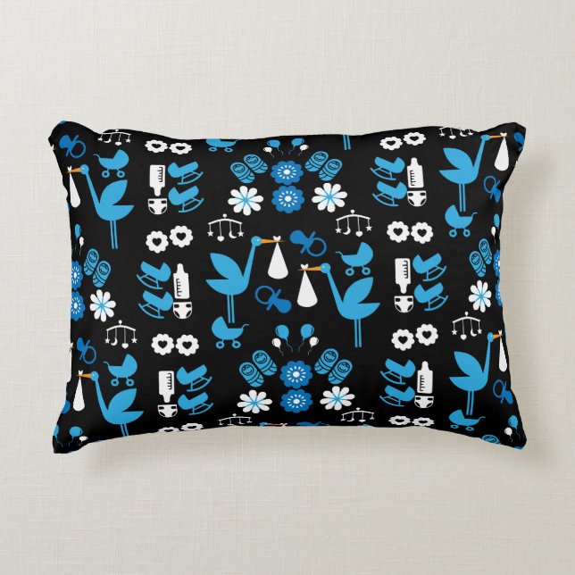 Cojín Decorativo Twin Boy Stalk Delivery Blue (Anverso)
