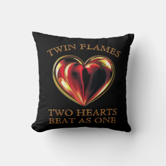 Cojín Decorativo Twinflames Two Hearts Beat As One Soulmate Love