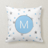 Twinkle Stars Baby Boy Nursery Decour, plata azul