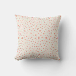 Cojín Decorativo Twinkle Stars terracotta pink and cream