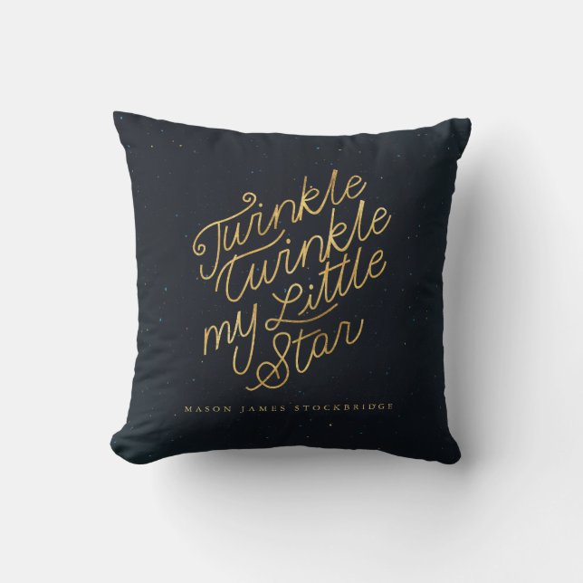 Cojín Decorativo Twinkle twinkle mi pequeña estrella (Anverso)