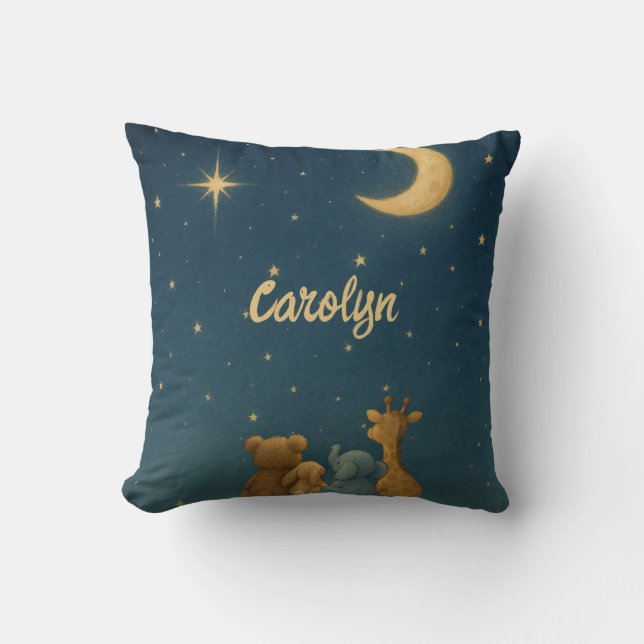 Cojín Decorativo Twinkle Twinkle Pequeña Estrella Personalizado de  (Anverso)