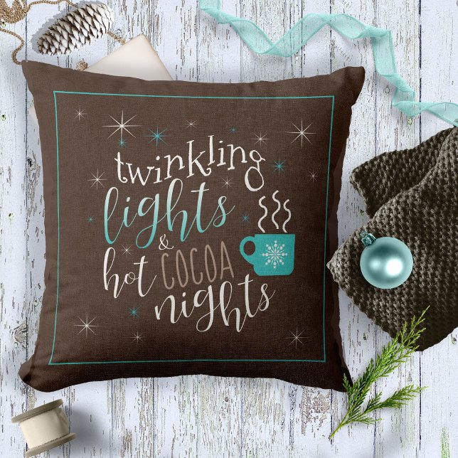 Cojín Decorativo Twinkling Lights Hot Cocoa Nights ID593 (Subido por el creador)