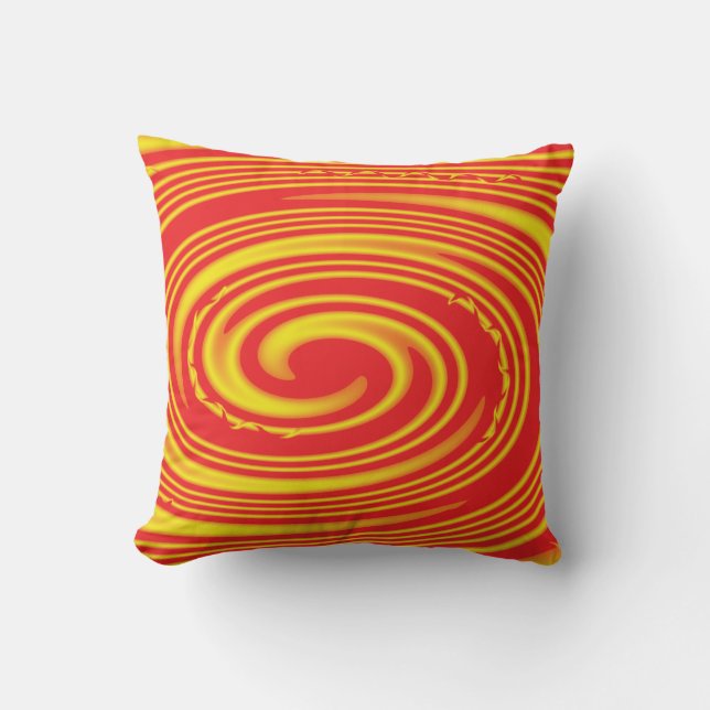Cojín Decorativo Twirl de oro (Anverso)