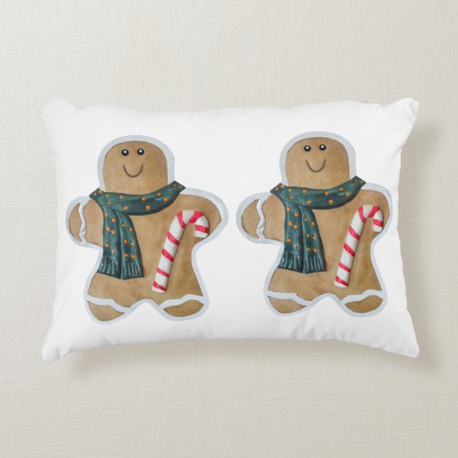 Cojín Decorativo Two snowman biscuits (Anverso)