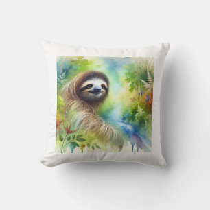 Cojín Decorativo Two Toed Sloth 040924AREF136 - Watercolor