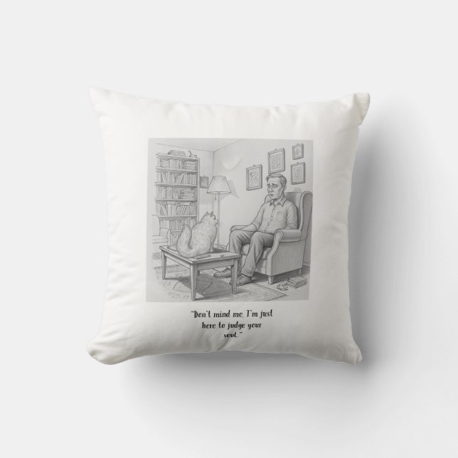 Cojín Decorativo Two Tunnels Cat Pillow  (Anverso)