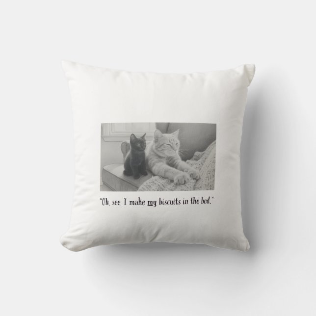 Cojín Decorativo Two Tunnels Cat Pillow  (Anverso)