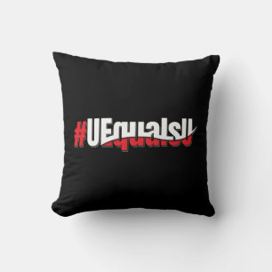 Cojín Decorativo UEqualsU VIH Indetectable Arte no transmisible