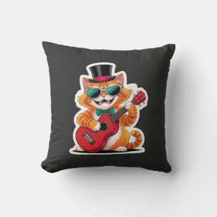 Cojín Decorativo Ukulele Cat Serenade