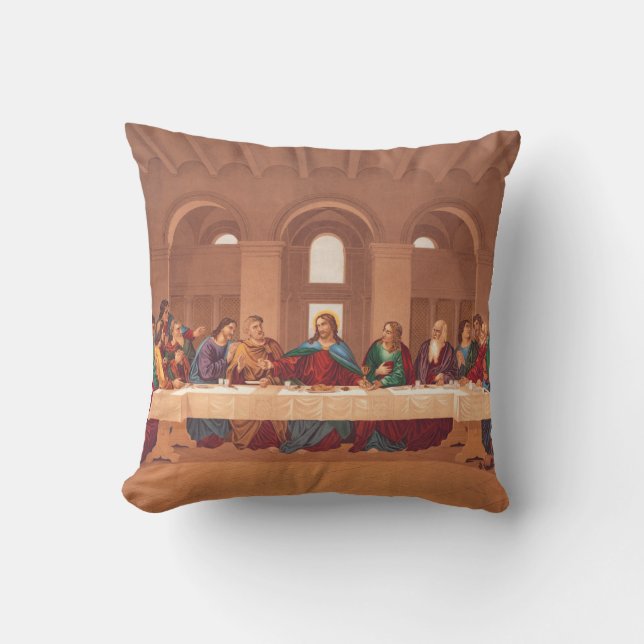 Cojín Decorativo Última Cena de Jesucristo (Anverso)