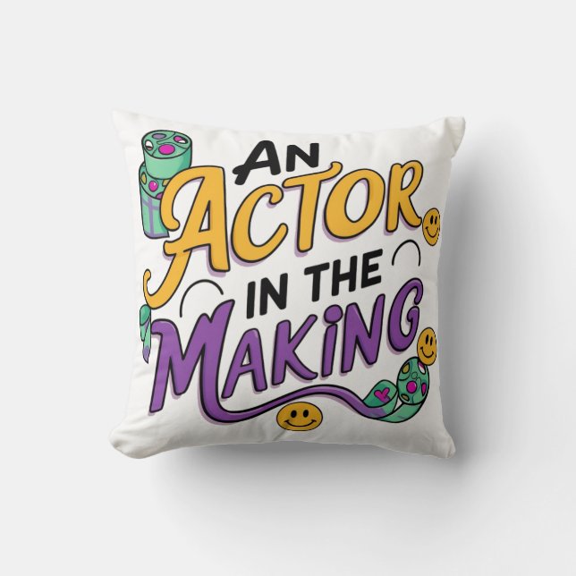 Cojín Decorativo Un actor en formación (Anverso)