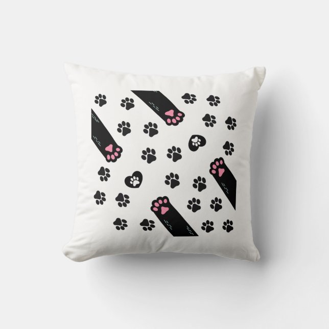 Cojín Decorativo Un amante de la huella Mascotas (Anverso)