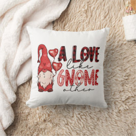 Cojín Decorativo Un amor como gnome otros Valentines personalizados