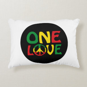 Cojín Decorativo Un amor, diseño de reggae