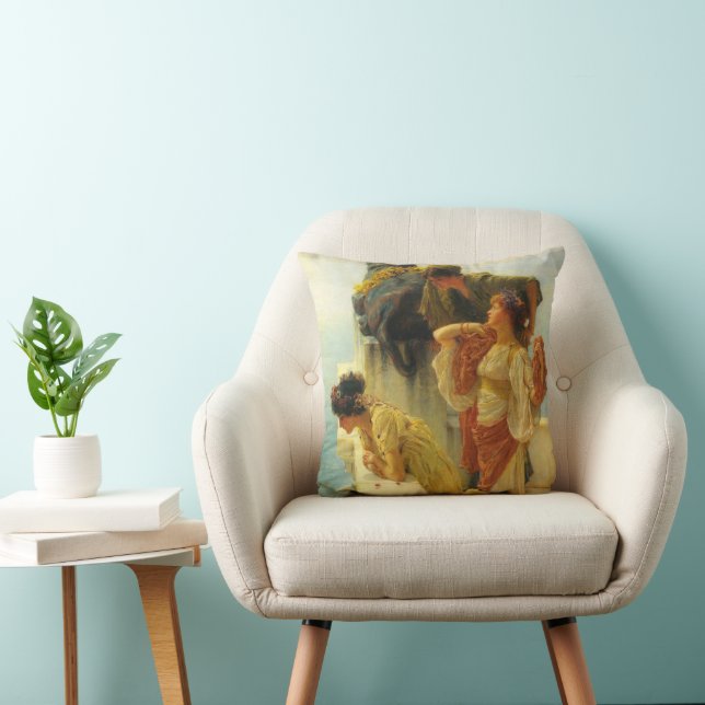 Cojín Decorativo Un ángulo privilegiado de Sir Lawrence Alma-Tadema (Silla)