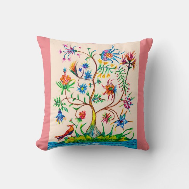 Cojín Decorativo Un árbol de la vida (Anverso)