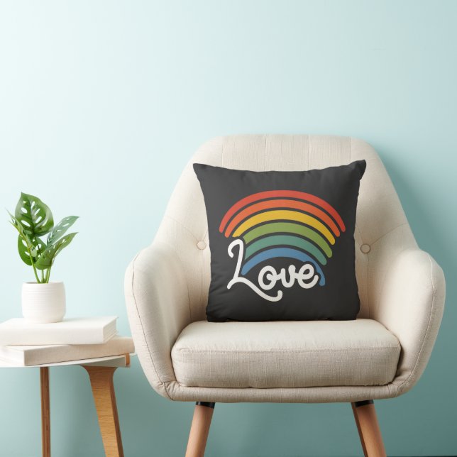 Cojín Decorativo Un arcoiris de amor (Silla)