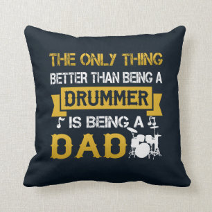 Cojín Decorativo Un baterista y un papá