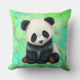 Cojín Decorativo Un bebé panda adorable