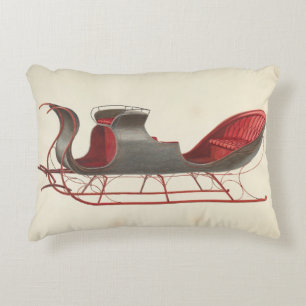 Cojín Decorativo Un caballo abierto en Sleigh - Navidades