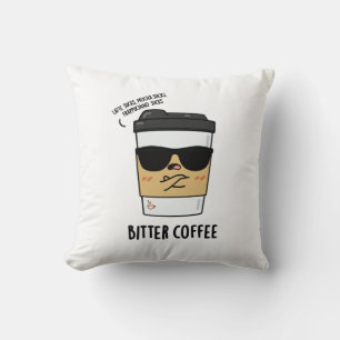 Cojín Decorativo Un café amargo y divertida bebida picante
