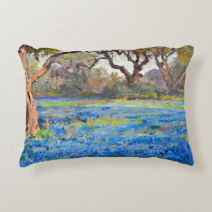 Cojín Decorativo Un campo de bluebonnets en Alamo Heights,