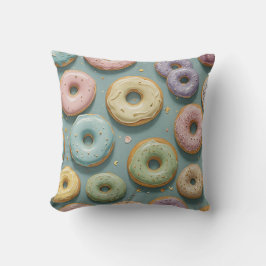 Cojín Decorativo Un caprichoso Pastel Donut Dream